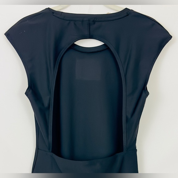 PUMA -Crystal Galaxy Women's  Black Bodysuit with open back & snap crotc… - Picture 6 of 12